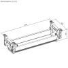 Maclean under-desk cable/extension organizer, max. load 5kg, white, MC-106 W