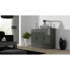 Cama living room sideboard UNi grey/grey gloss