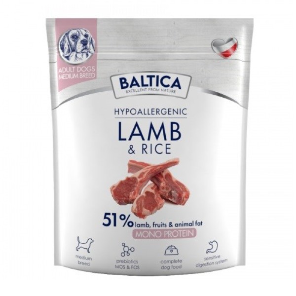 BALTICA NUTRACEUTIC Hypoallergenic Lamb & Rice ...