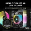 Corsair H100I Processor Liquid cooling kit 12 cm Black