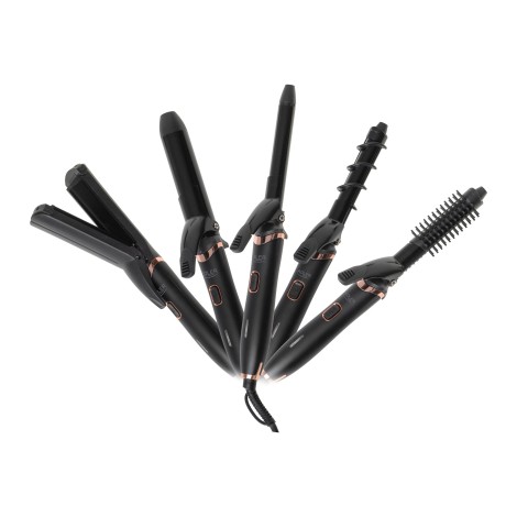 Adler Hair Styling Set 5-in-1 | AD 2028 | Ceramic heating system | 1200 W | Black