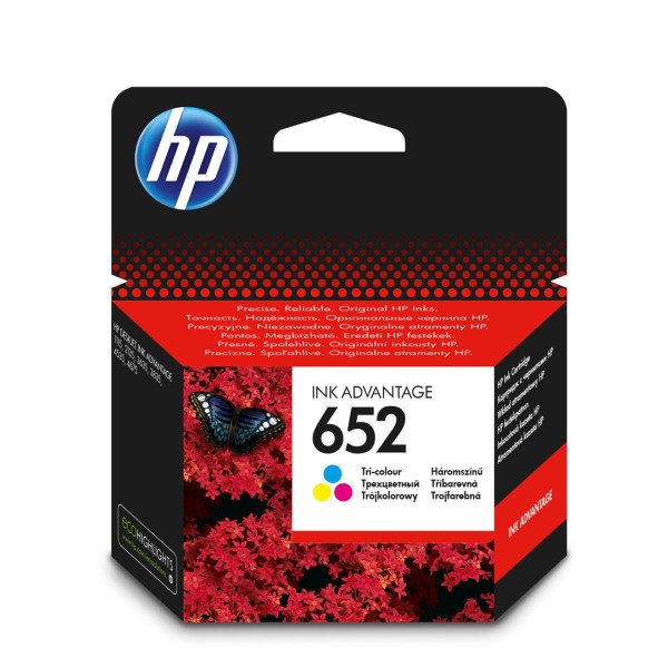 HP 652 Original Magenta, Cyan, Yellow