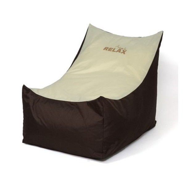 Tron brown-cream Sako bag pouffe XXL ...