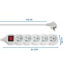 Esperanza ELK214W Power strip 5GN/1.5M White