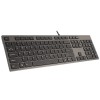 A4Tech KV-300H keyboard USB QWERTY Black, Grey