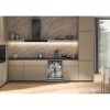 Whirlpool Dishwasher | W7I HF60 TU | Built-in | Width 59.8 cm | Number of place settings 15 | Number of programs 8 | Energy efficiency class A | Black