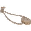 KERBL Dog Tug, Jute and Cotton Loop, Coffee Wood - Natural Toy - 27 cm