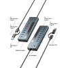 Icy Box 9-in-1 hub with Power Delivery and Type-C/Type-A host connection