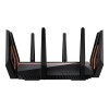 GT-AX11000 Tri-band WiFi Gaming Router | ROG Rapture | 802.11ax | 4804+1148 Mbit/s | 10/100/1000 Mbit/s | Ethernet LAN (RJ-45) ports 4 | Mesh Support Yes | MU-MiMO No | No mobile broadband | Antenna type 8xExternal | 2 x USB 3.1 Gen 1