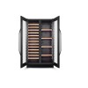 Caso 00674 Wine Cooler WineChef Duo, Up to 122 bottles, Compressor Technology, Black