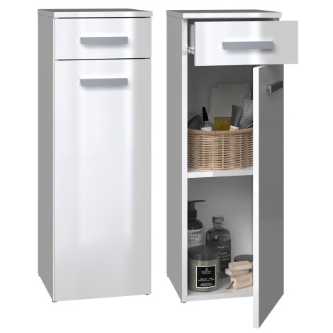 Topeshop NEL V DS BIEL POŁ bathroom storage cabinet White