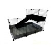 C&C modular cage one-storey 3x2 + Loft 2x1 + Silver ramp