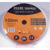 Libox Kabel koncentryczny PCC80 100m coaxial cable RG-6/U White