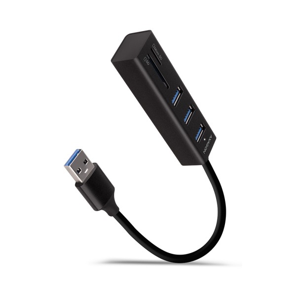 AXAGON HMA-CR3A SuperSpeed USB-A hub + ...