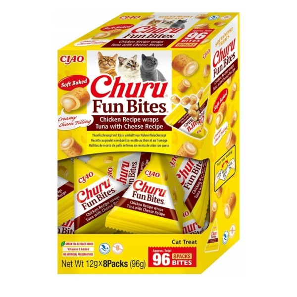 INABA CAT FUN BITES CHICKEN&TUNA&CHEESE przysmak ...