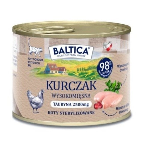 BALTICA SMAKI REGIONÓW Kot dorosły Kurczak 185g 185g