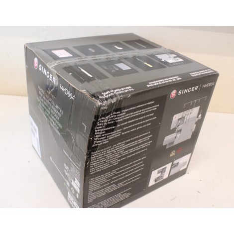 SALE OUT. Singer Sewing Machine | 14HD-854 Heavy Duty Serger | Number of stitches 8 | Grey | DAMAGED PACKAGING