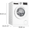 Bosch | Washing Machine | WGG244ZMSN | Front loading | Washing capacity 9 kg | 1400 RPM | Depth 59 cm | Width 60 cm | LED | Steam function | Direct drive | White