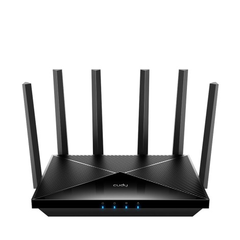 Cudy WR11000 wireless router 2.5 Gigabit Ethernet Tri-band (2.4 GHz / 5 GHz / 6 GHz) Black