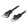 Lanberg Patchcord Cat.6 UTP LSZH CU | PCU6-10CU-0150-BK | 1.5 m