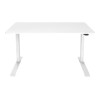 Electric Height Adjustable Desk | 73 - 123 cm | Maximum load weight 50 kg | Metal | White