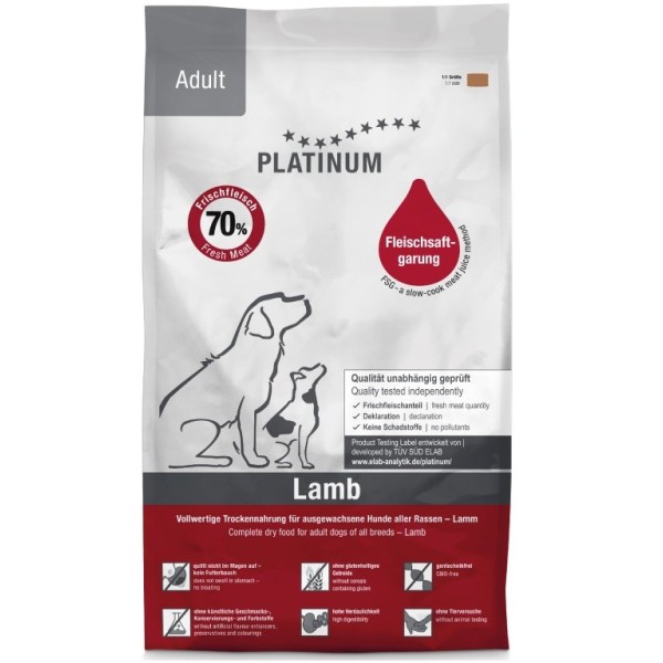 PLATINUM Adult Lamb - semi-moist dog ...