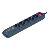 SPG5-U2-5 Power strip with USB charger, 5 sockets, USB 2A, 1.5 m