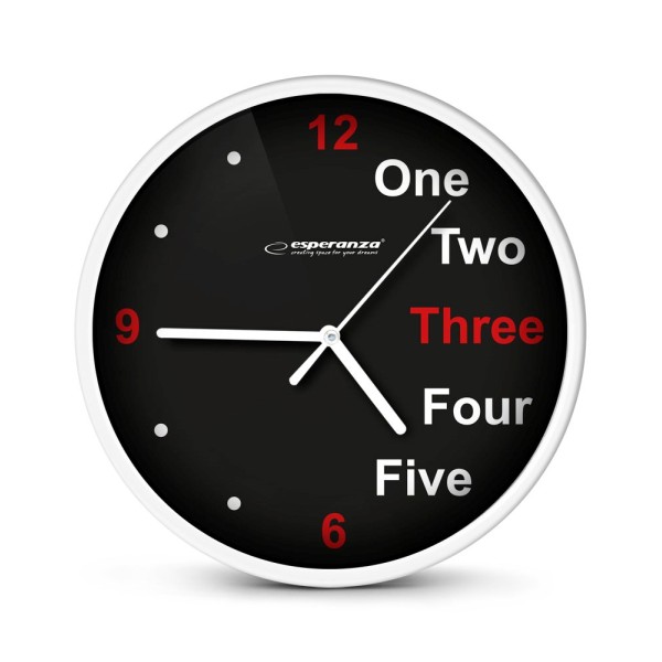 Esperanza Prague White Mechanical Clock Round ...