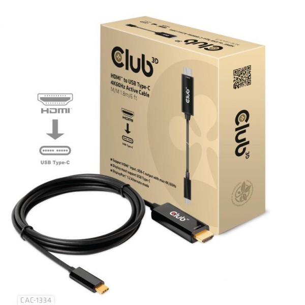 CABLE HDMI TO USB-C 1.8M/M/M CAC-1334 ...