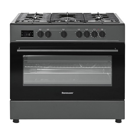 Ravanson KWGE-K90 Cheff Modern Black gas and electric cooker (black)