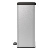Curver Pedal Waste Bin Silver (443822 VidaXL) | Curver