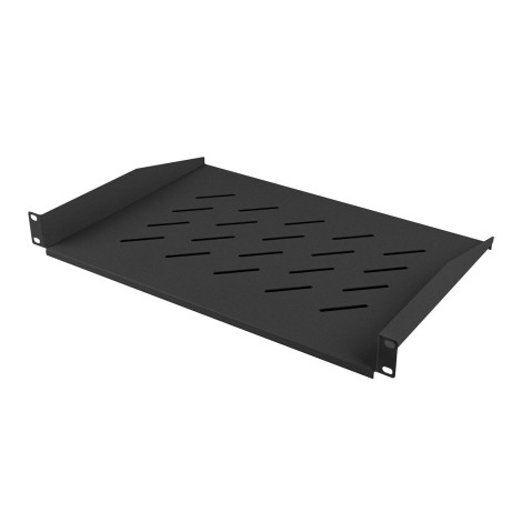 Lanberg AK-1008-B shelf for 19‘’ racks 450/600/800mm (1U, 483x315mm, load capacity up to 20kg) black