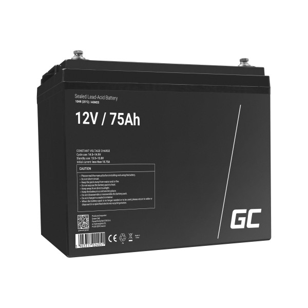 GREENCELL Battery AGM 12V 75 Ah