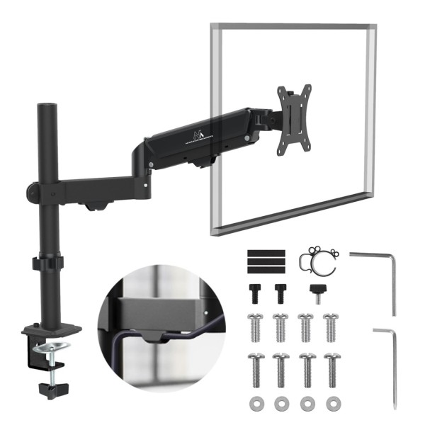 Maclean monitor mount, gas spring, 17"-32", ...