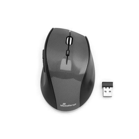 MOUSE USB OPTICAL WRL 5-BUTTON/BLACK MROS207 MEDIARANGE