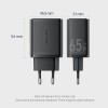 MOBILE CHARGER WALL 65W USB/3P BLACK FERB0-EU VENTION