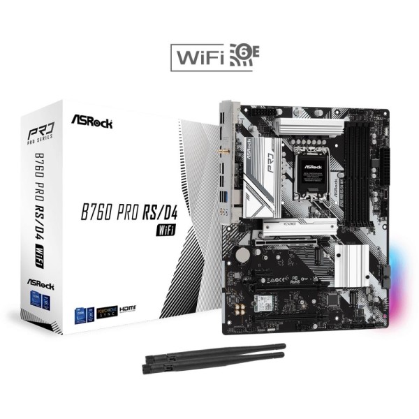 Mainboard|ASROCK|Intel B760 Express|LGA1700|ATX|Memory DDR4|Memory slots 4|1xPCI-Express ...