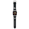 Karl Lagerfeld KLAWLSLKCNK Apple Watch Strap 42/44/45/49mm black/black strap 3D Rubber Karl&Choupette Heads