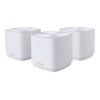 ZenWiFi XD4 Plus (W-3-PK) Wireless-AX1800 (3-pack) | 802.11ax | 1201+574 Mbit/s | 10/100/1000 Mbit/s | Ethernet LAN (RJ-45) ports 1 | Mesh Support Yes | MU-MiMO Yes | No mobile broadband | Antenna type Internal