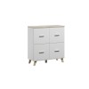 Cama sideboard LOTTA 110 4D white + sonoma oak