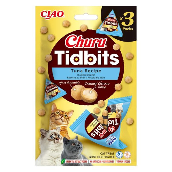 INABA CAT CHURU TIDBITS 3P TUNA ...
