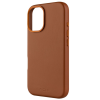 Fixed MagLeather | Back cover | Apple | iPhone 16 | Leather | Brown