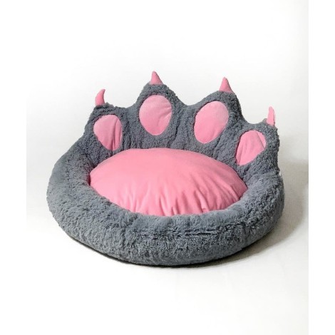 GO GIFT Dog and cat bed - grey - 75x75 cm