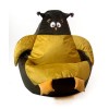 Sako sack pouffe Sowa brown-gold XL 130 x 90 cm