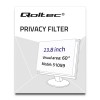 Qoltec 51059 display privacy filters 60.5 cm (23.8")