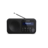 Sharp DR-P420(BK) Tokyo Portable Digital Radio, FM/DAB/DAB+, Bluetooth 5.0, USB or Battery Powered, Midnight Black | Sharp | Tokyo Portable Digital Radio | DR-P420(BK) | Midnight Black | USB port | Bluetooth | FM radio | Headphone out