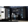 Cama display cabinet SOHO S6 2D2S black/black gloss
