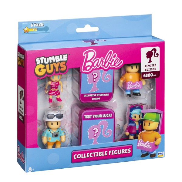 STUMBLE GUYSxBARBIE FIGURES 6 PACK DELUXE ...