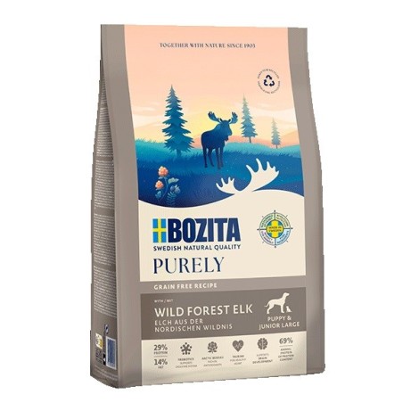 BOZITA Purely Junior Large Elk - dry dog food - 11kg