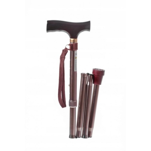 Telescopic height-adjustable folding cane RF-520 - ...